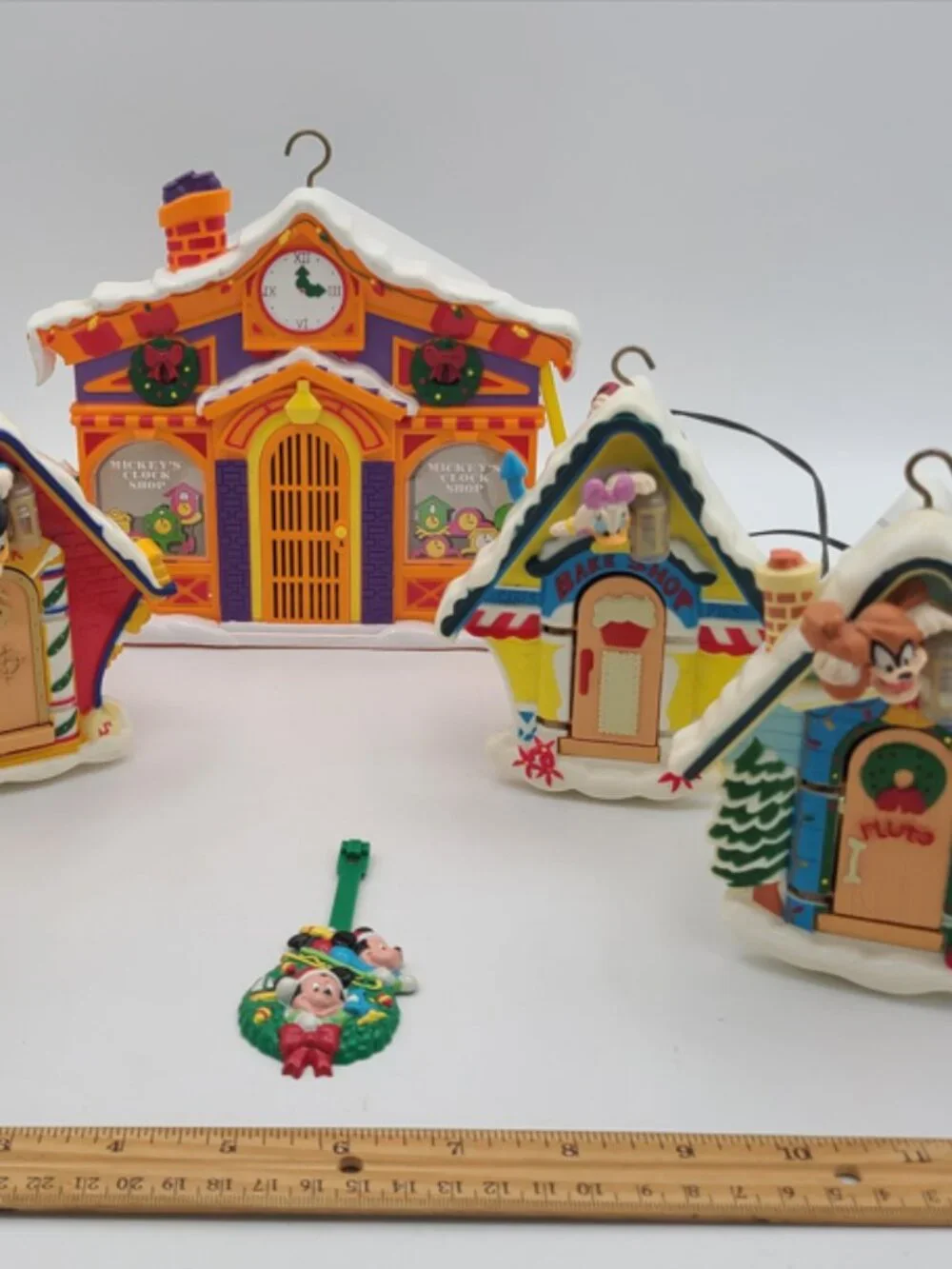 Vintage MR CHRISTMAS Disney MICKEY'S CLOCK SHOP 1993 Tested Works no stands